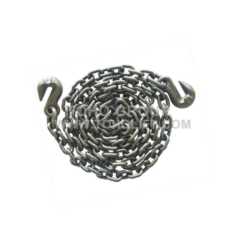 Black-tempered Binder Chain (G80/G43)，with eye or clevis grab hooks on both ends