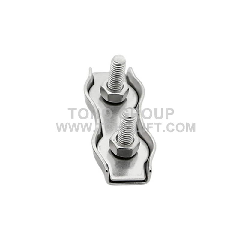 Duplex Wire Rope Clips, Stainless Steel MATERIAL: AISI304  AISI316