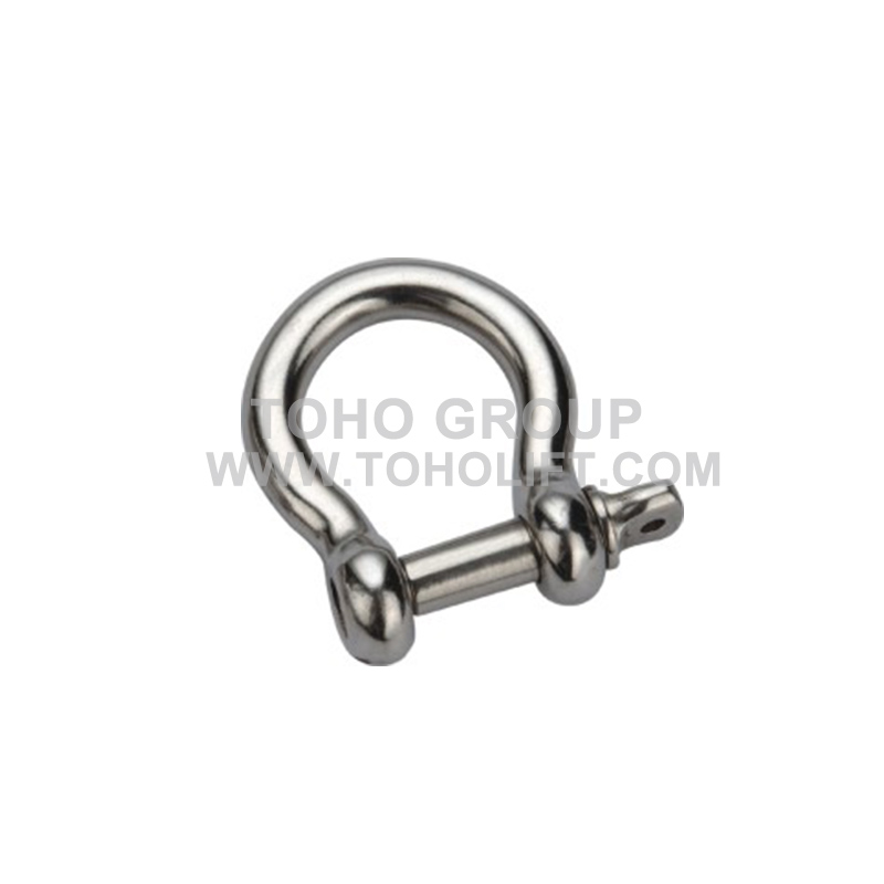 European Type Bow Shackle, Stainless Steel, AISI304 or 316