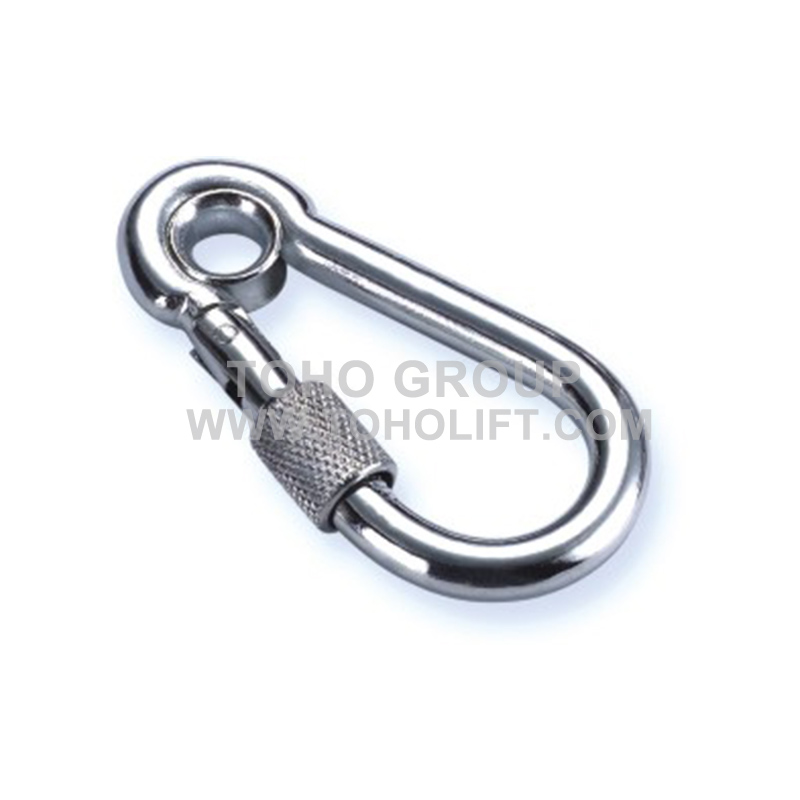 Snap Hook, with Eye and Screw, Zinc Plated