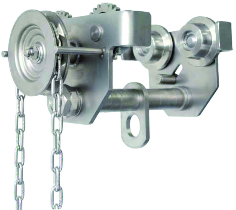 GCL719 Stainless steel geared trolley