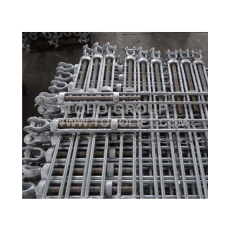 Turnbuckle and lashing rod